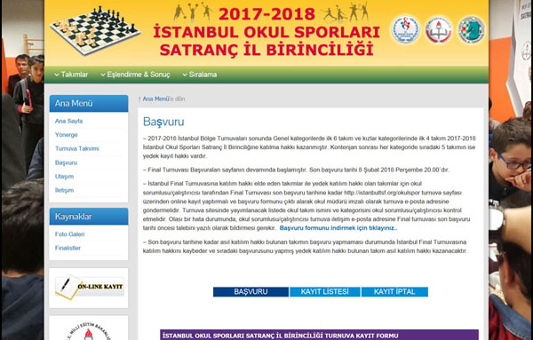 Satranç Turnuvası’na final kayıtları başladı