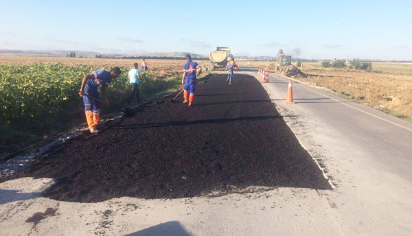 Gazitepe yolu yenileniyor