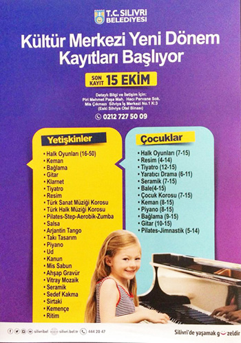 Kültür Merkezi Yeni Dönem kayıtları başladı