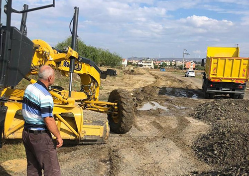 Gümüşyaka’da  yol onarımı