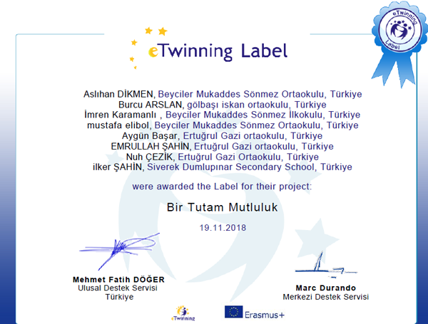 “Bir Tutam Mutluluk” projeleri onaylandı