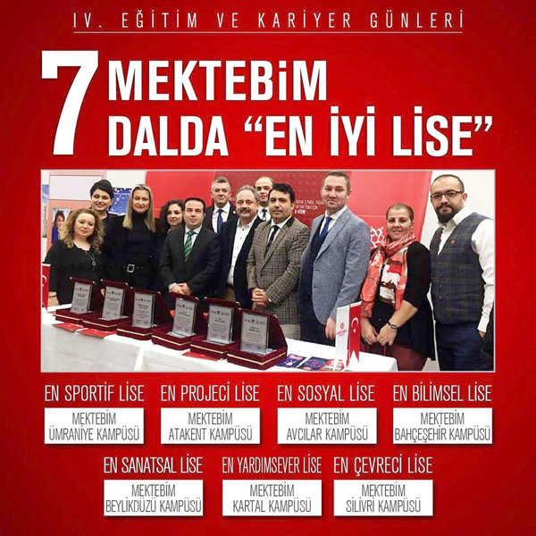 Mektebim “En Çevreci Lise” seçildi