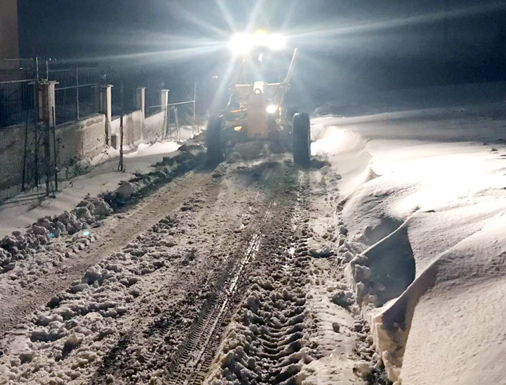 Silivri’de kar nöbeti