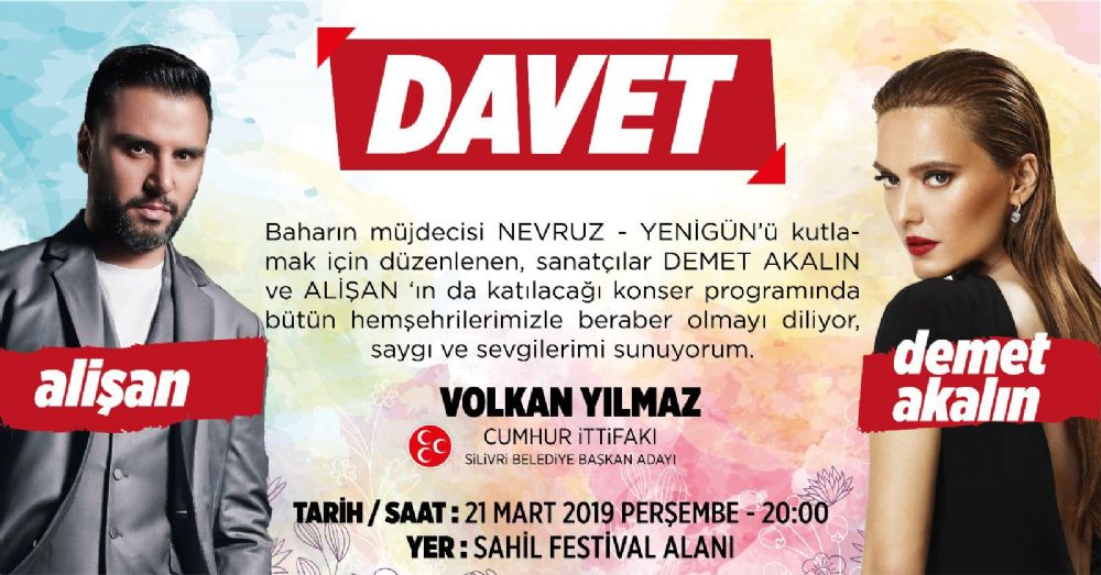 Demet Akalın ve Alişan Silivri’de konser verecek