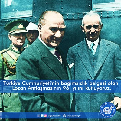 “Lozan Antlaşmasının 96. yılını kutluyoruz”