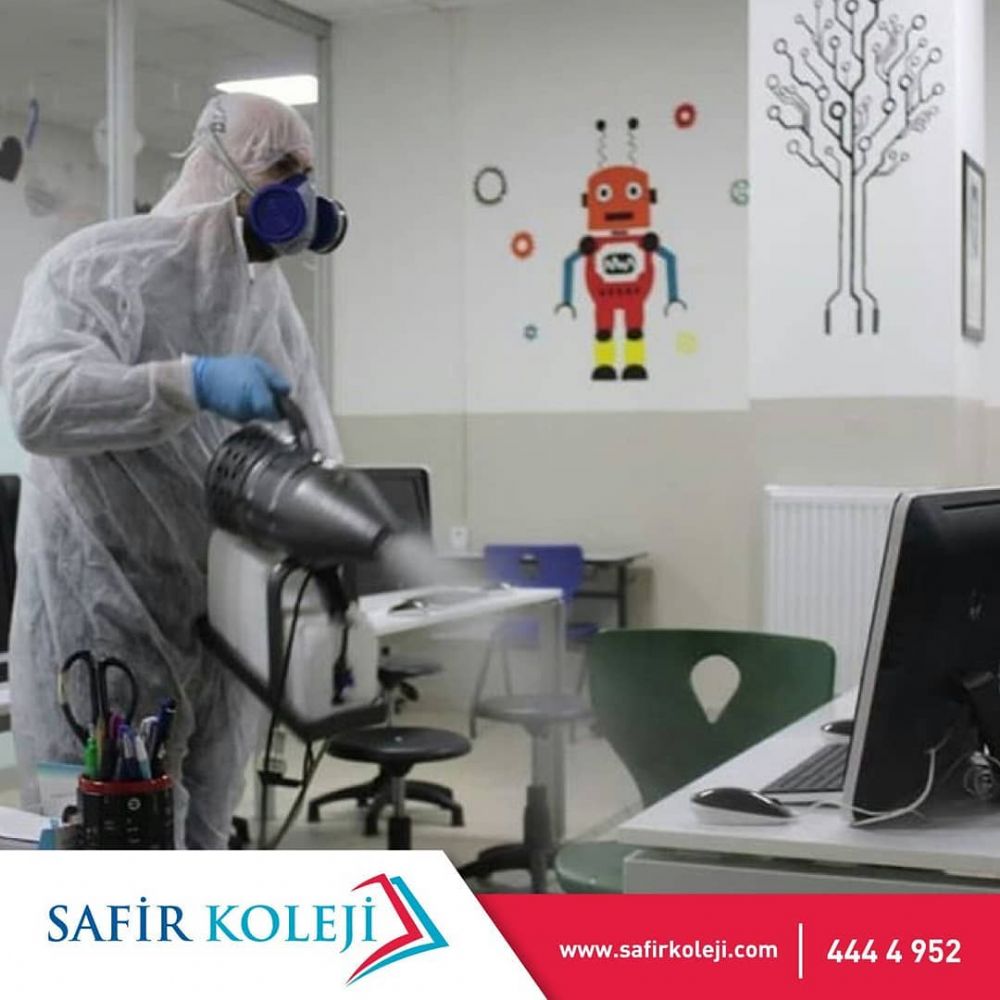 Safir Koleji’nde hijyen çalışmaları arttırıldı