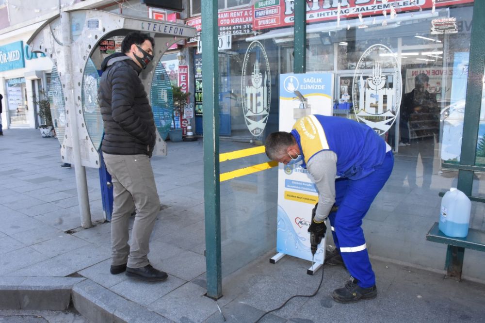 Belediye dezenfektan sayısını arttırdı