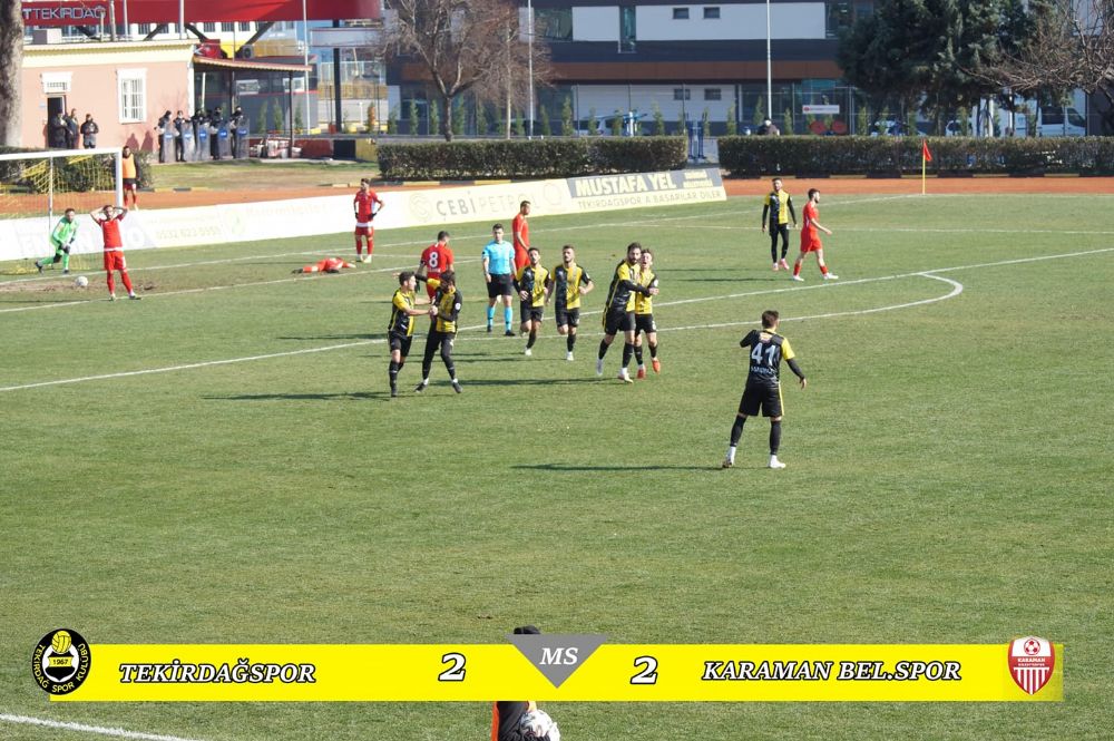 Tekirdağ evinde kaybetmedi 2-2