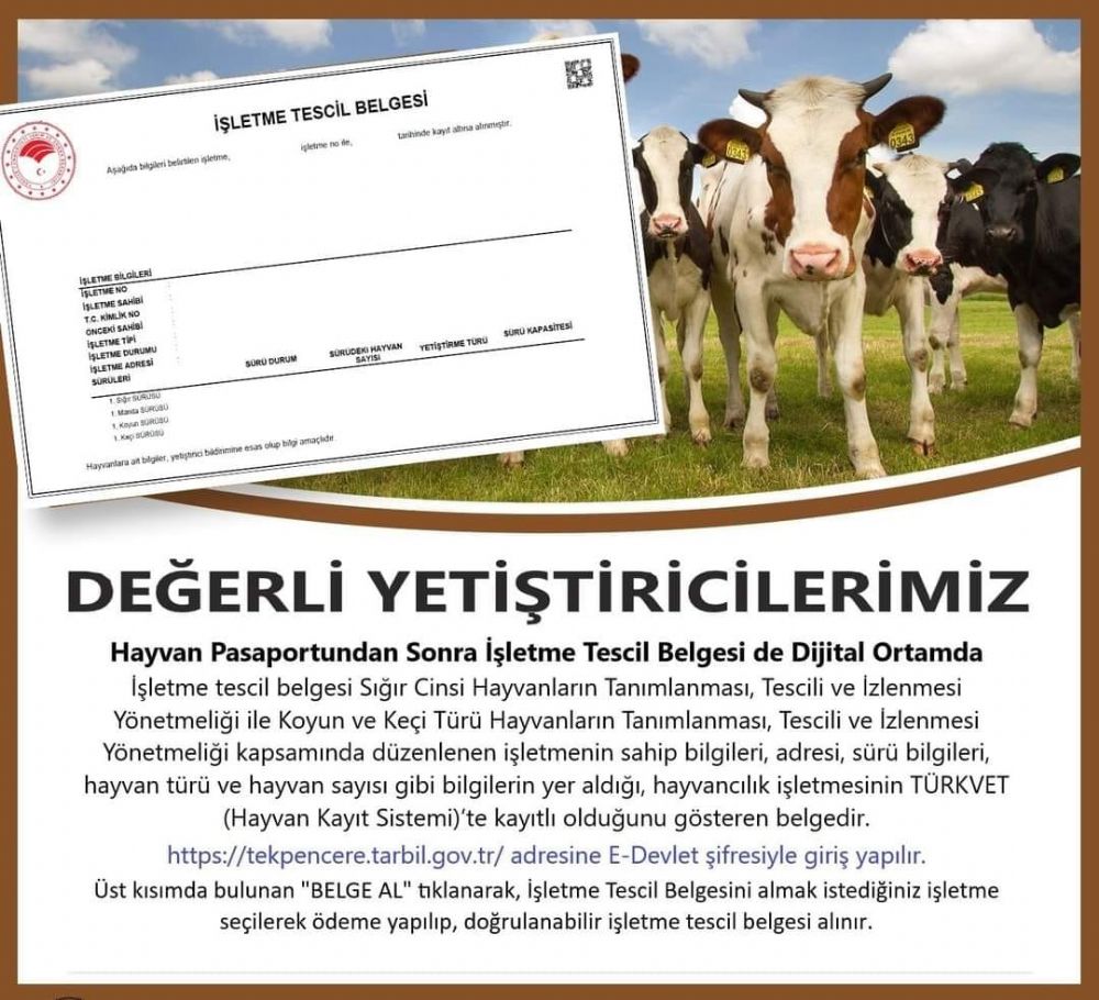 İşletme Tescil Belgesi artık dijital ortamda