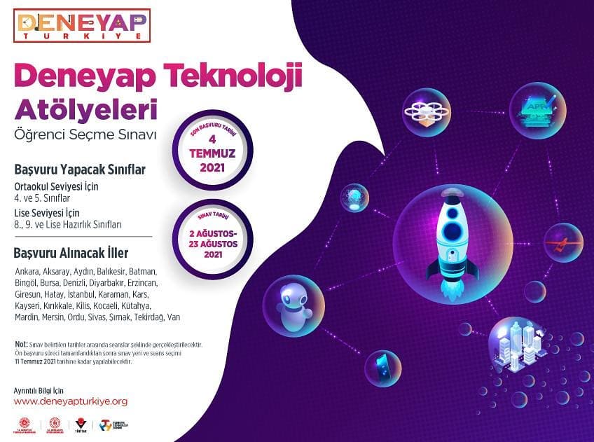 DENEYAP sınav başvuruları başladı