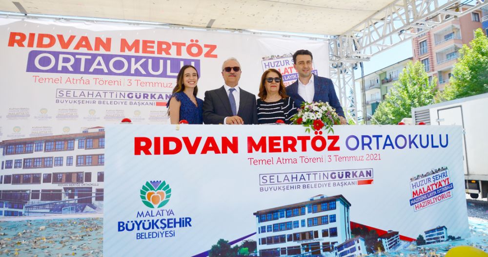 Rıdvan Mertöz Ortaokulu’nun temeli atıldı