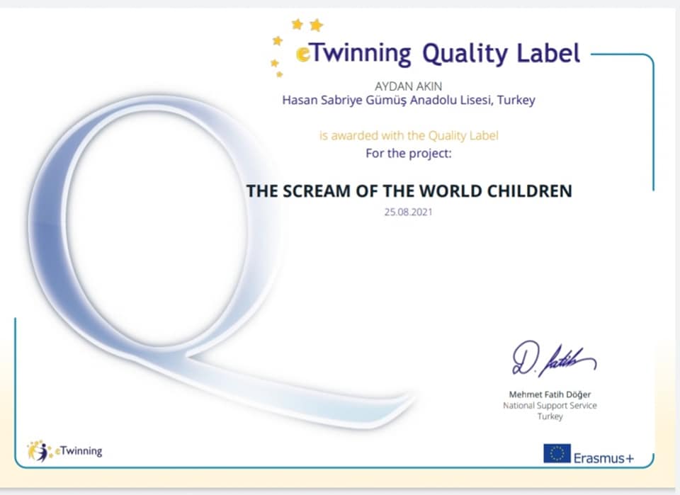 HASGAL’ın iki eTwinning projesi de Kalite Etiketi aldı