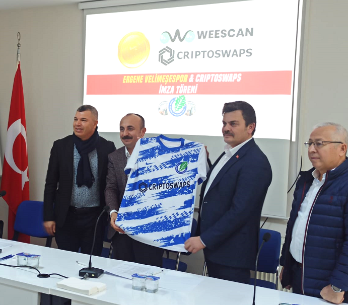 Velimeşe- Criptowaps ile sponsorlukta anlaştı