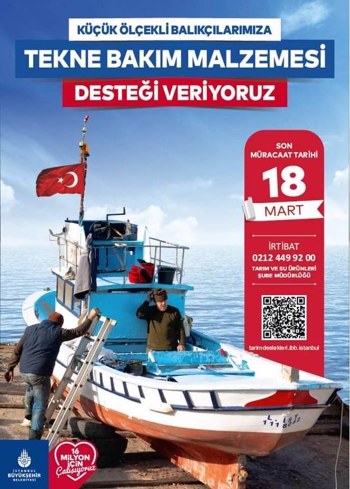 Küçük ölçekli balıkçılara malzeme desteği