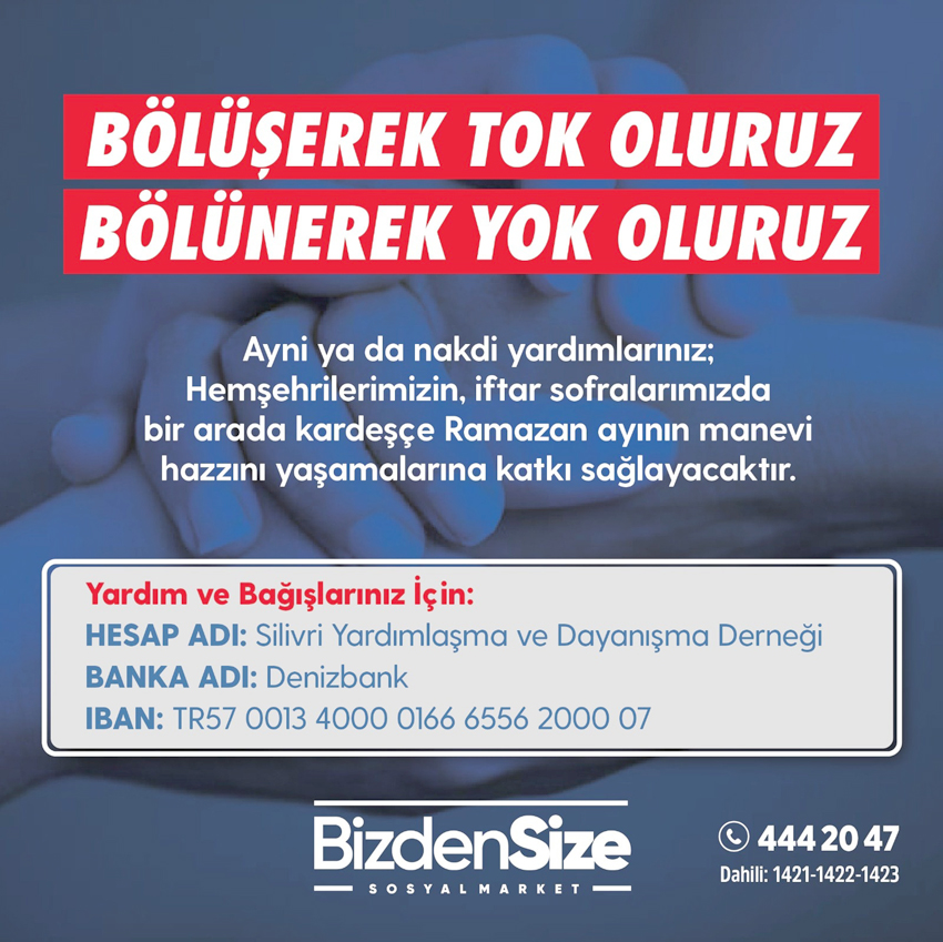 “Bölüşerek tok oluyoruz, bölünerek yok oluyoruz”