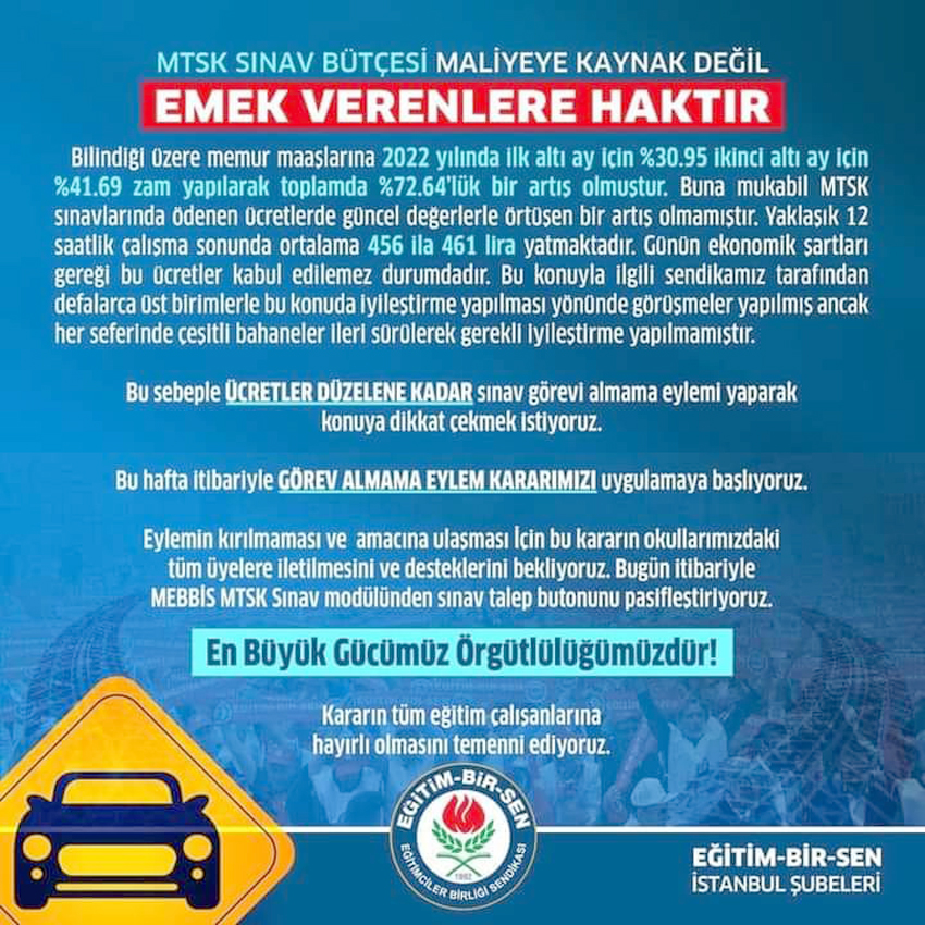 Eğitim-Bir-Sen’den eylem