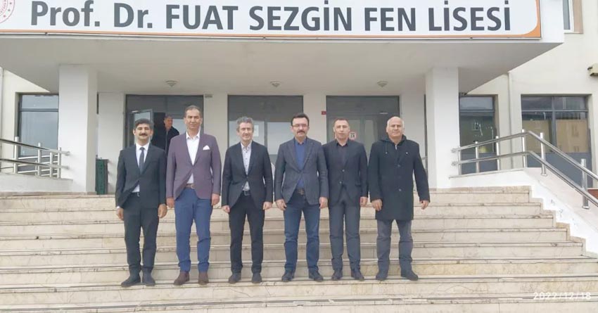 Yazıcı, Prof. Dr. Fuat Sezgin Lisesi’ni ziyaret etti