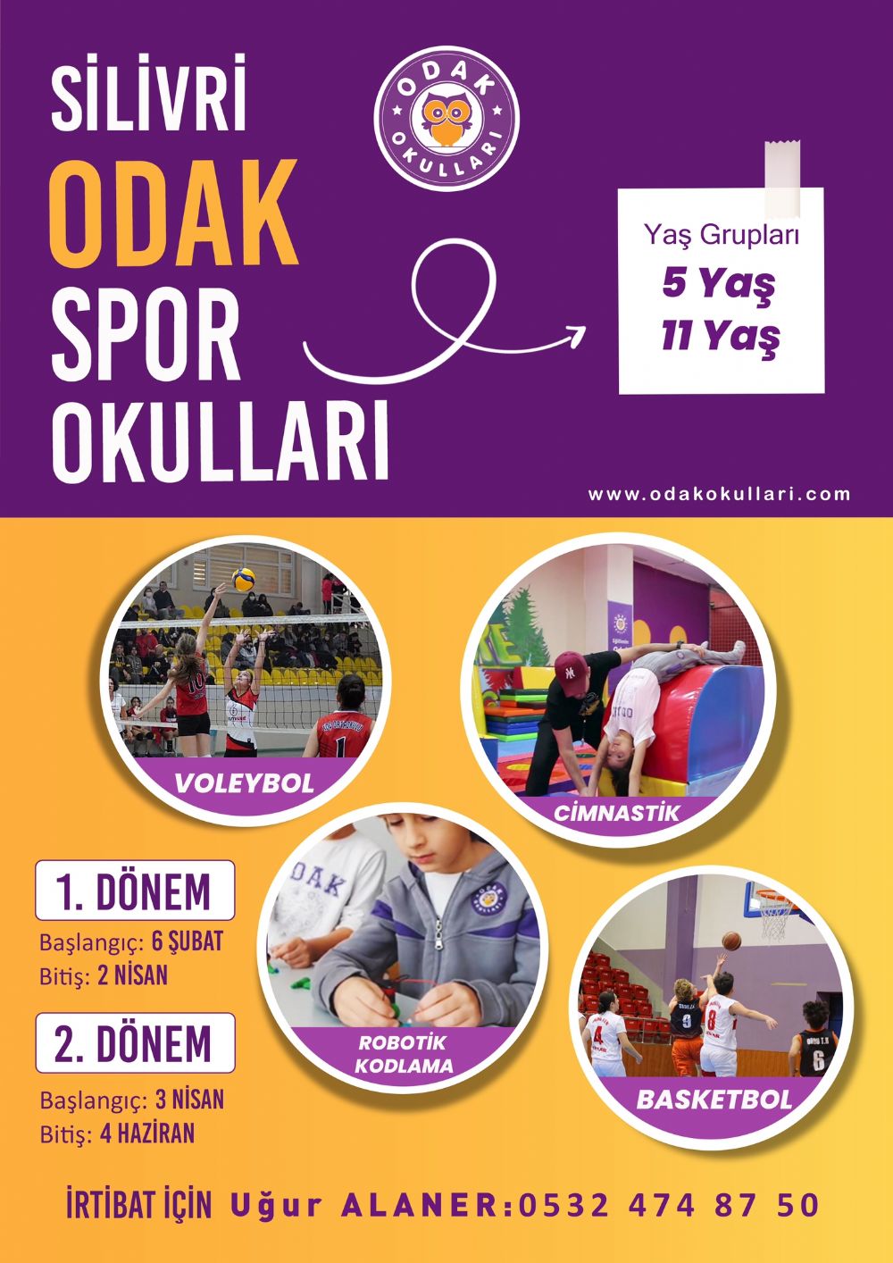 Silivri Odak Spor Okulları açılıyor