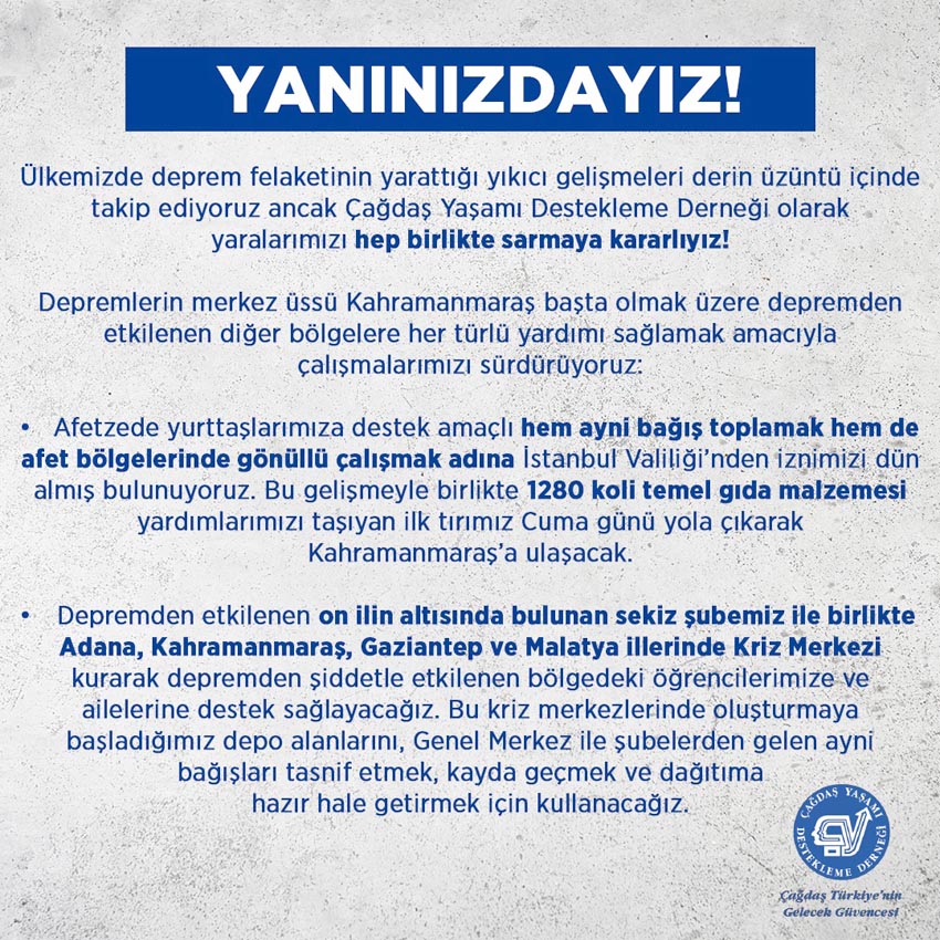 “Yaralarımızı hep birlikte sarmaya kararlıyız”