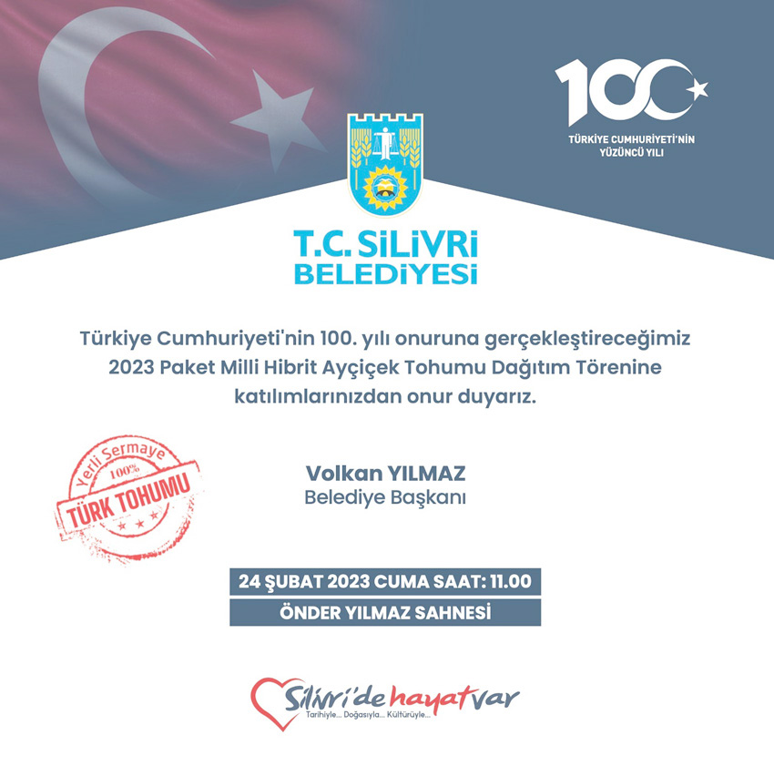 Ayçiçek Tohumu Dağıtım töreni