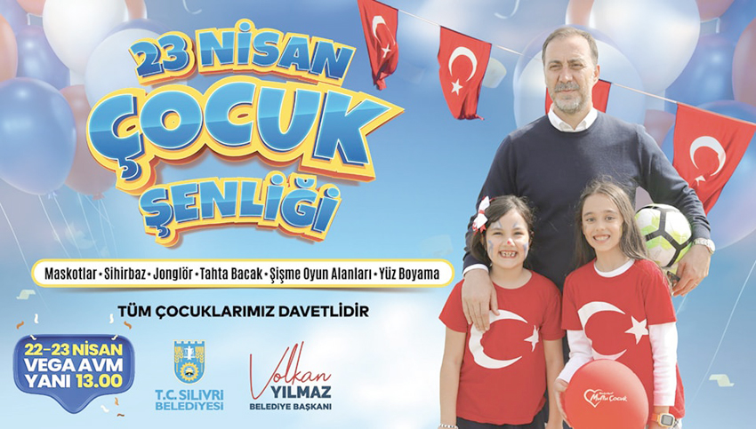 Silivri Belediyesinden 23 Nisan Çocuk Şenliği