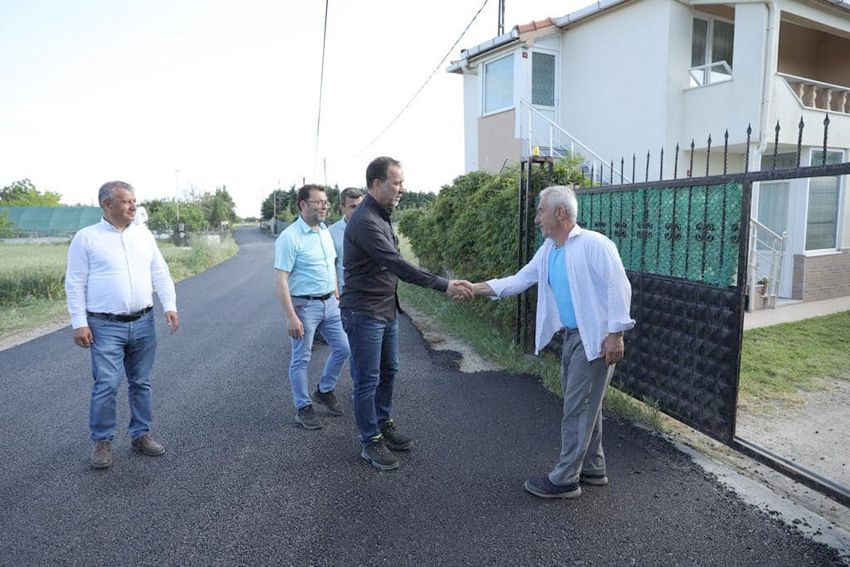 Seymen’den Başkan Yılmaz’a asfalt teşekkürü