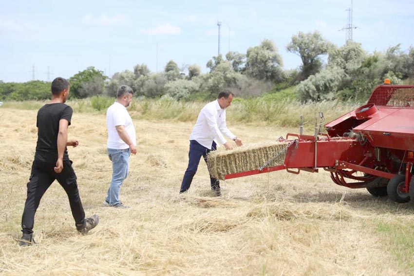 6 bin ot balyasını bağlayıp destek oldular