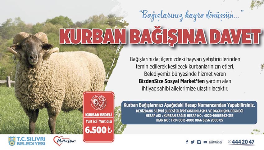 Silivri Belediyesinden Kurban Bağışı Kampanyası