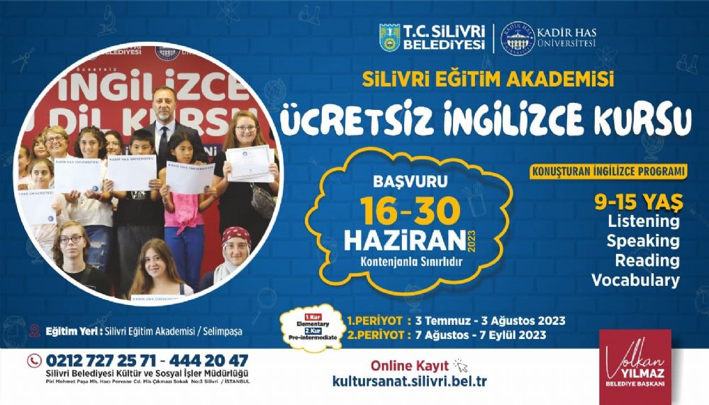 Ücretsiz İngilizce Kursu kayıtları başladı