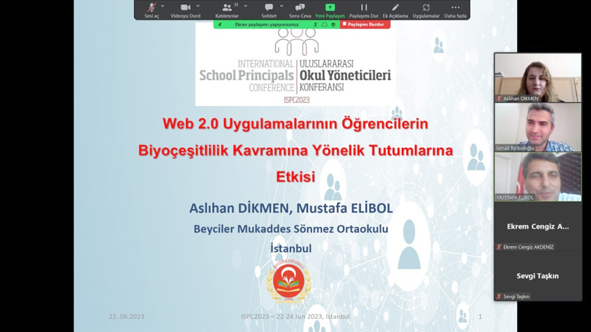 3. Uluslararası Okul Yöneticileri Konferansında sunum