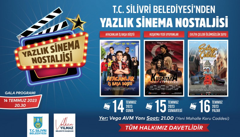 Silivri’de yazlık sinema heyecanı başlıyor