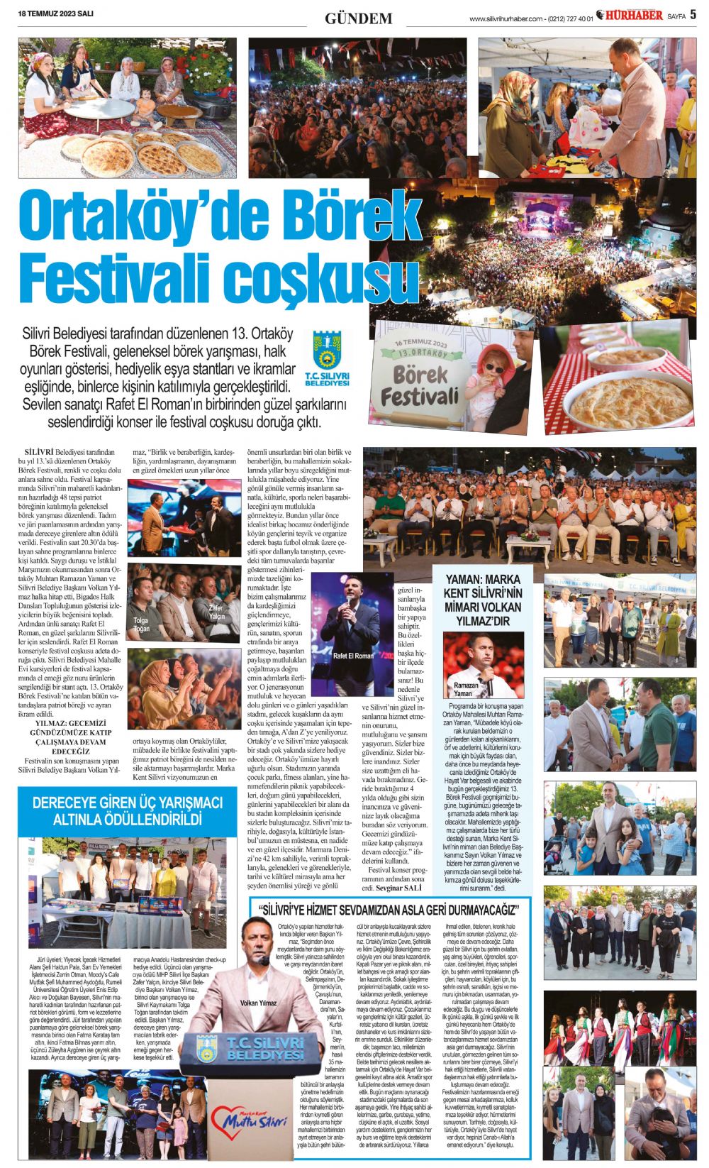 Ortaköy’de Börek Festivali coşkusu