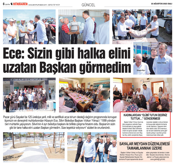 Ece: Sizin gibi halka elini uzatan Başkan görmedim