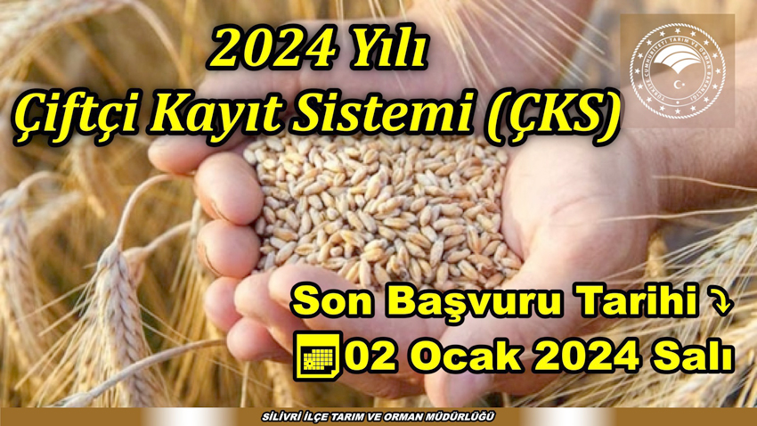 2024 Üretim Yılı Çiftçi Kayıt Sistemi başvuruları başladı