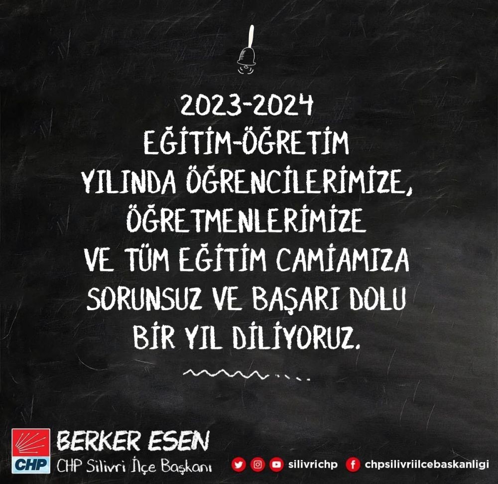 esen 2023 2024 eğitim Öğretim yılı hayırlı olsun silivri hürhaber