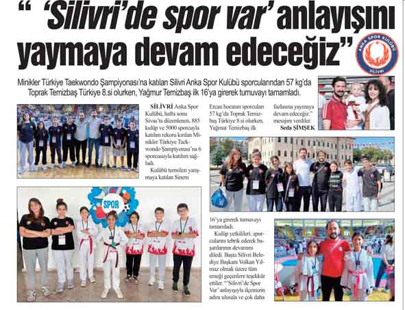 “ ‘Silivri’de spor var’ anlayışını yaymaya devam edeceğiz”