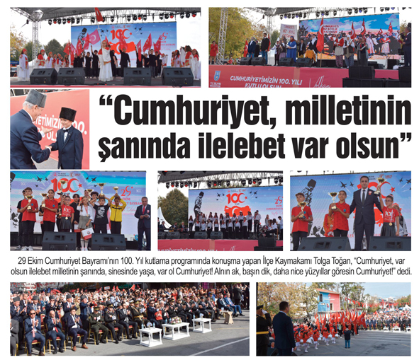 “Cumhuriyet, milletinin şanında ilelebet var olsun”