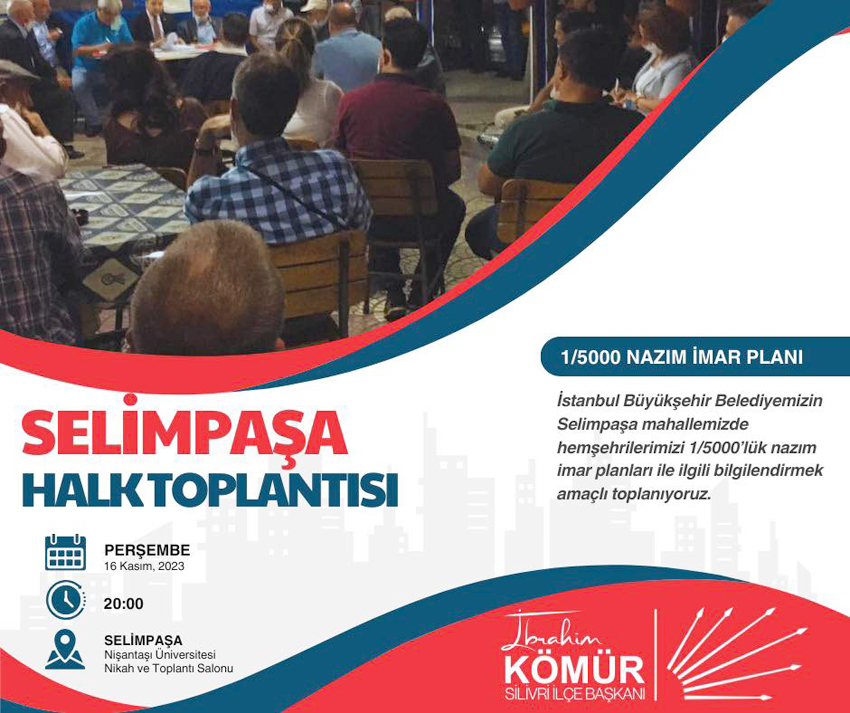 CHP’liler, Selimpaşa’da planlar hakkında bilgi verecek