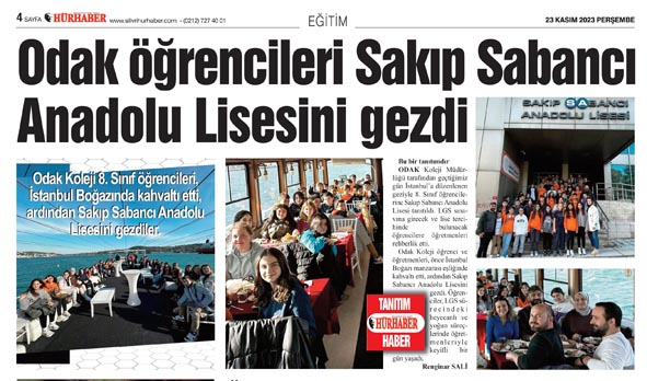 Odak öğrencileri Sakıp Sabancı Anadolu Lisesini gezdi