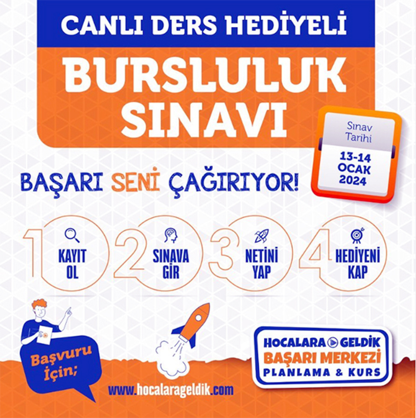 Hocalara Geldik Merkezi’nden Bursluluk Sınavı