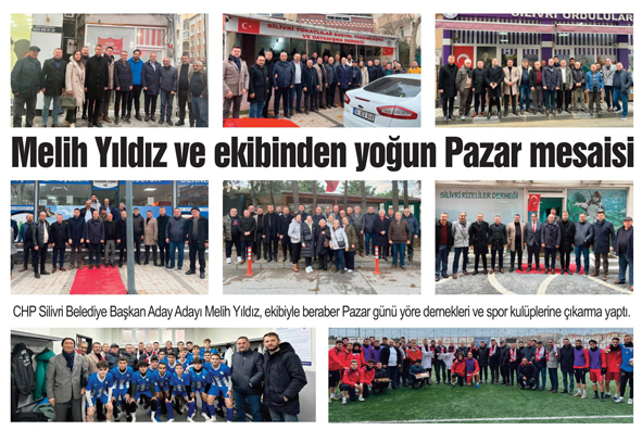 Melih Yıldız ve ekibinden yoğun Pazar mesaisi