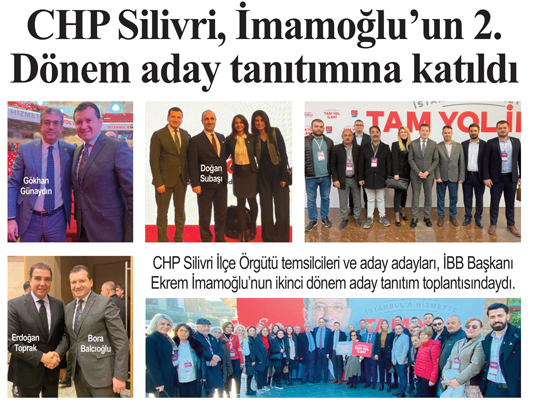 CHP Silivri, İmamoğlu’nun 2. dönem aday tanıtımına katıldı