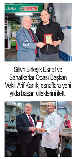 Odadan esnaflara teşekkür ve  başarı dileği