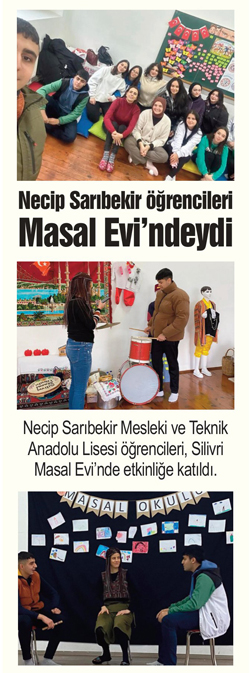 Necip Sarıbekir öğrencileri Masal Evi’ndeydi