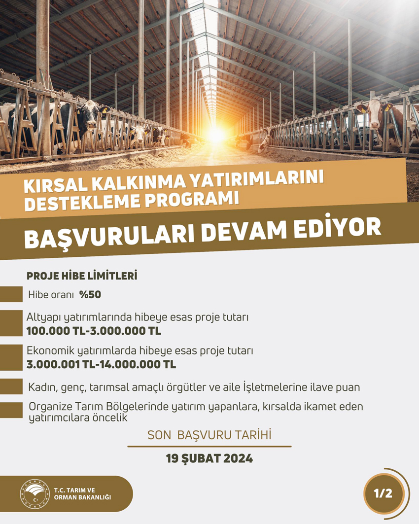 Destekleme Programı başvuruları sürüyor