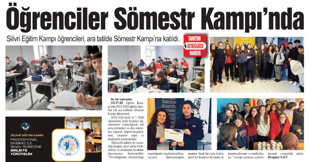 Öğrenciler Sömestr Kampı’nda