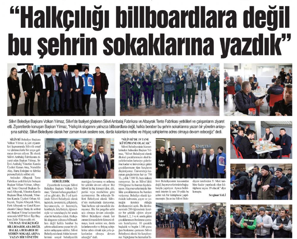 “Halkçılığı billboardlara değil bu şehrin sokaklarına yazdık”