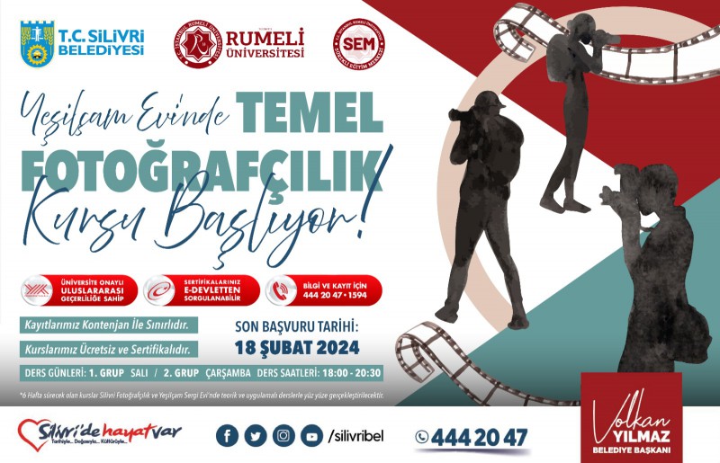 Yeşilçam Evinde Temel Fotoğrafçılık Kursu başlıyor