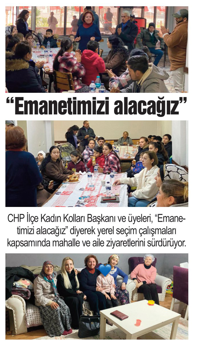 “Emanetimizi alacağız”