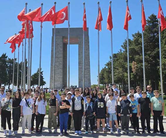 Çağrıbeyli öğrenciler Çanakkale gezisine katıldı